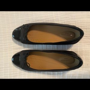 Ballet flats black 9.5 Clark’s Unstructured